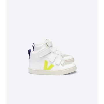 Veja V-10 MID CWL Sko Barn White/Purple | NO 797CTV